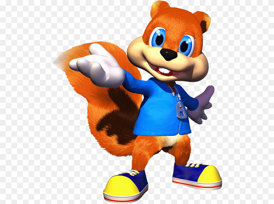 Video Game Character Conker The Squirrel, Toy, Clothing, Footwear, Shoe Free Png