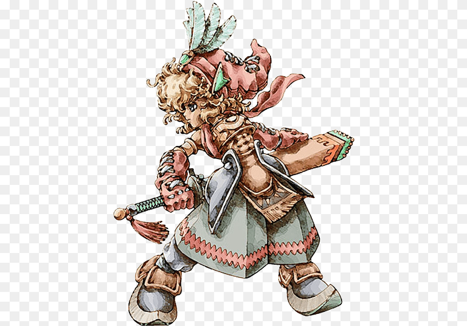 Video Game Character Legend Of Mana Characters, Person, Samurai Free Png Download