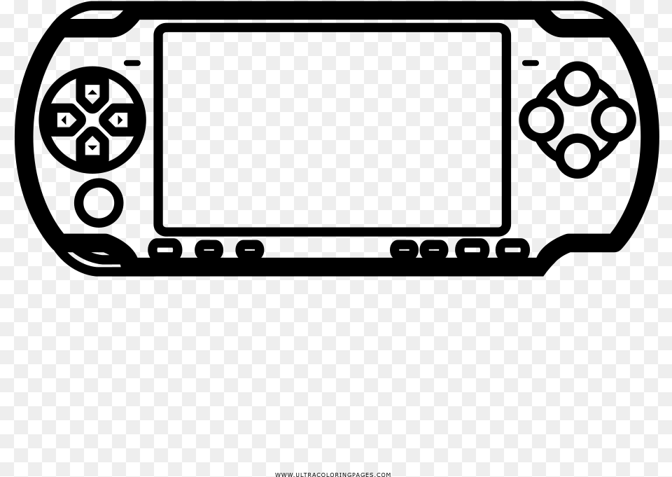 Video Game Console Accessories Drawing Playstation Nintendo Ds Para Colorear, Gray Free Png