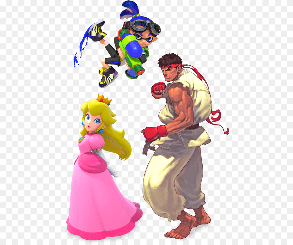 Video Games Costumes Ryu Street Fighter Transparent, Baby, Person, Clothing, Glove Png