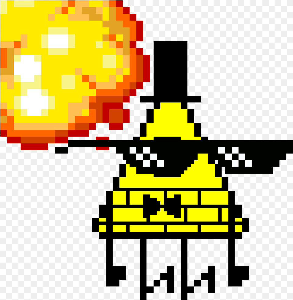 Video Games Pixel Art Pixel Art Pokemon Gif Transparent Bill Cipher Pixel Art Grid, Nuclear Free Png Download
