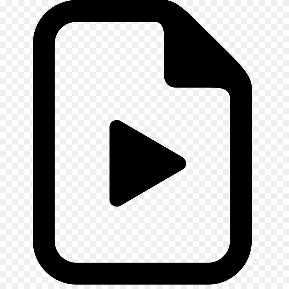 Video Icon, Gray Png Image