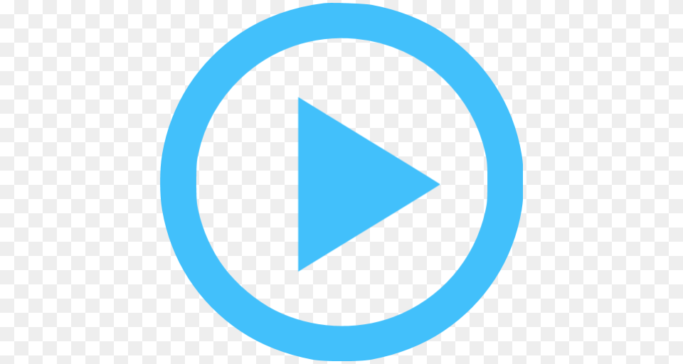 Video Icon Pic, Triangle, Sign, Symbol, Disk Png Image