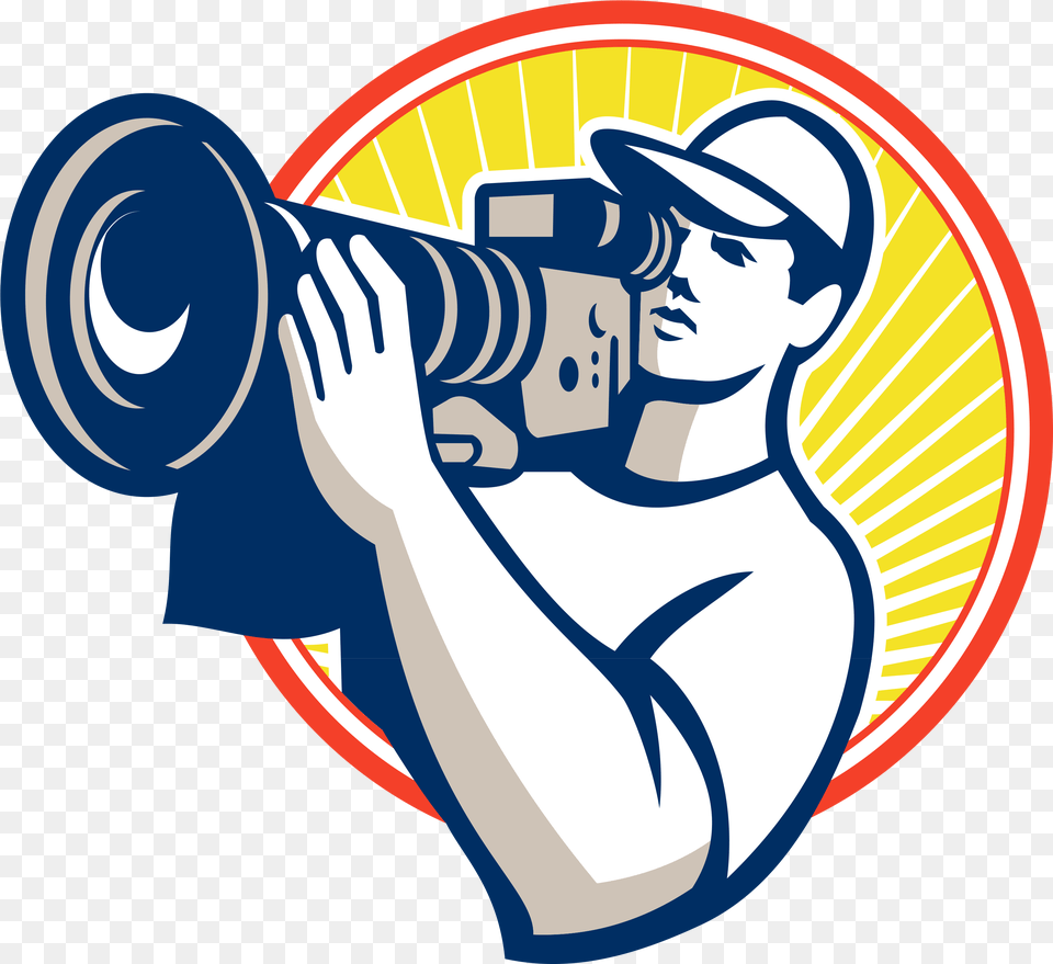 Video Logo Camera Man Art, Person, Photographer, Photography, Baby Png