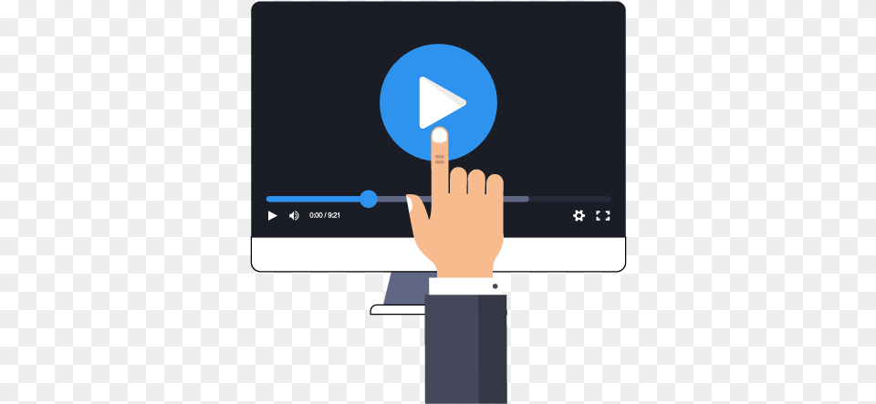 Video Marketing And Strategy U2014 Royal Deca Iconos De Videos Tutoriales, Body Part, Finger, Hand, Person Png Image