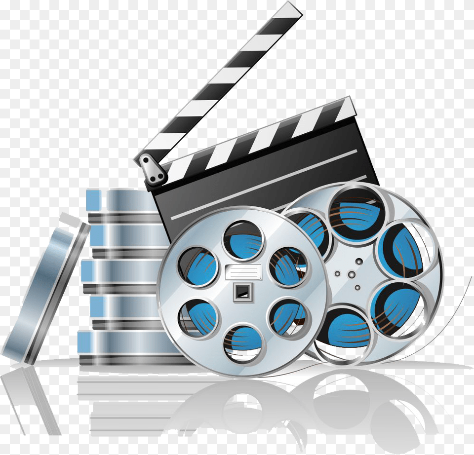 Video Marketing Colorful Film Clipart, Reel, Clapperboard Png