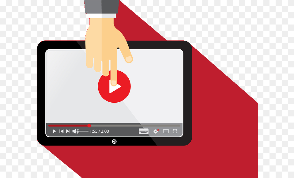 Video Marketing Graphic Thumbnail, Computer, Electronics, Tablet Computer, Screen Free Png Download