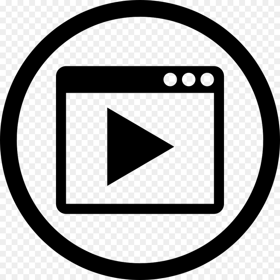 Video Marketing Interface Circular Symbol Website Optimization Icon, Triangle, Disk Png Image