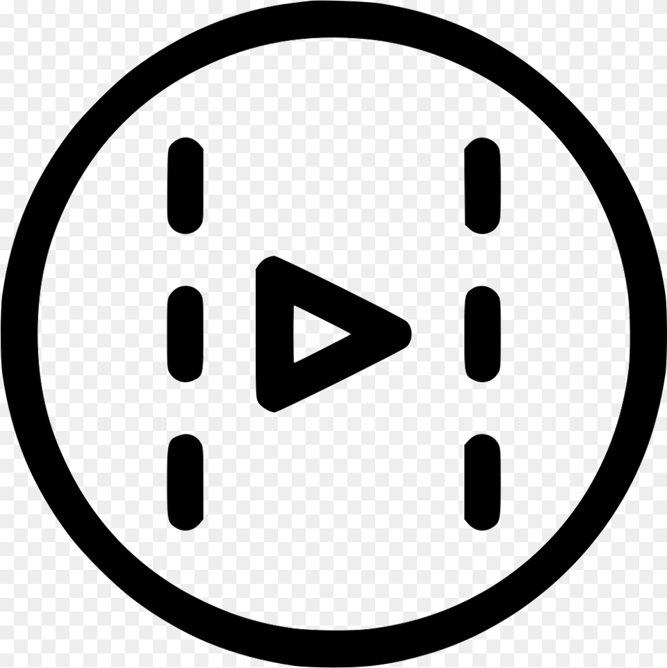 Video Movie Film Clip Media Player Icon Clock, Analog Clock, Disk Free Png Download