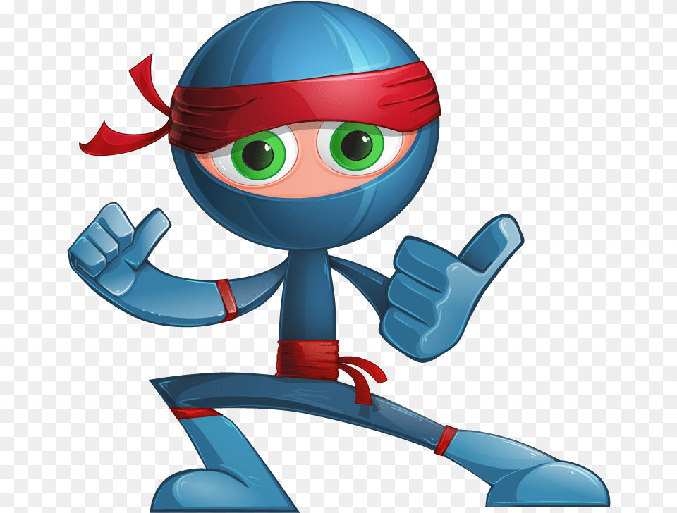 Video Ninja Clipart Blue Ninja Clipart, Robot Png
