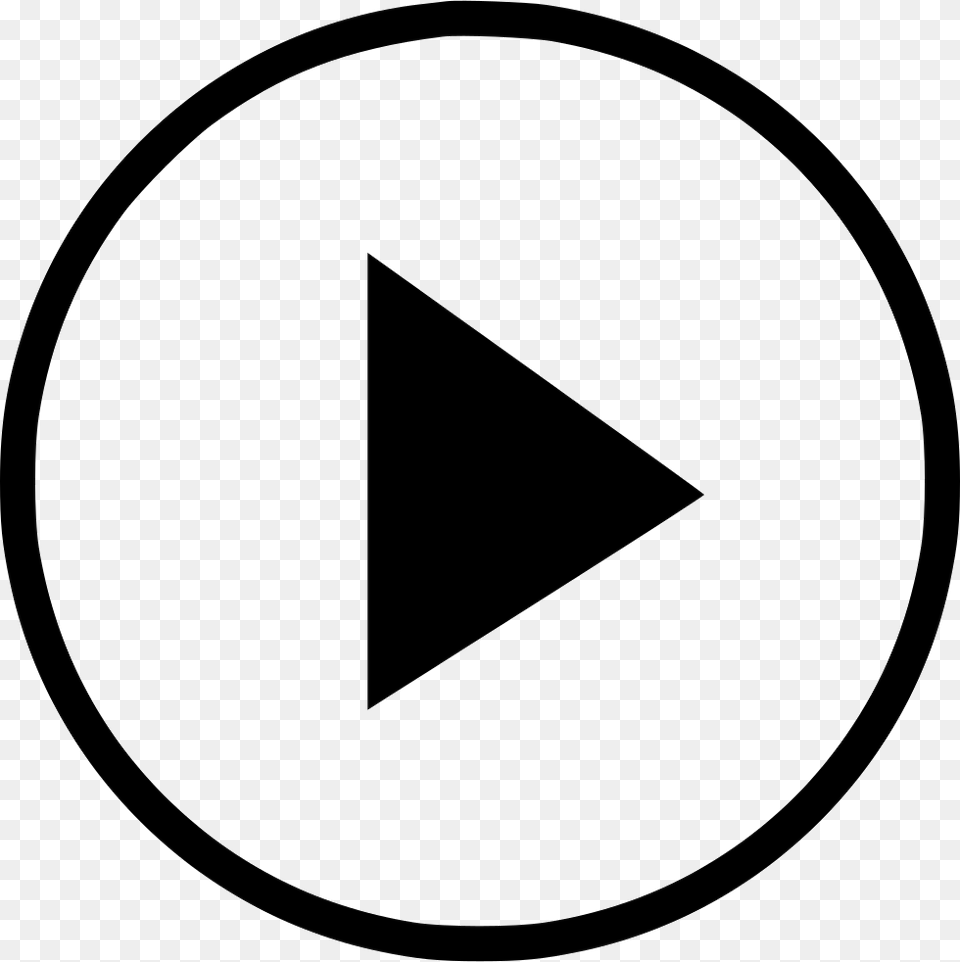 Video Player Icon, Triangle Free Transparent Png