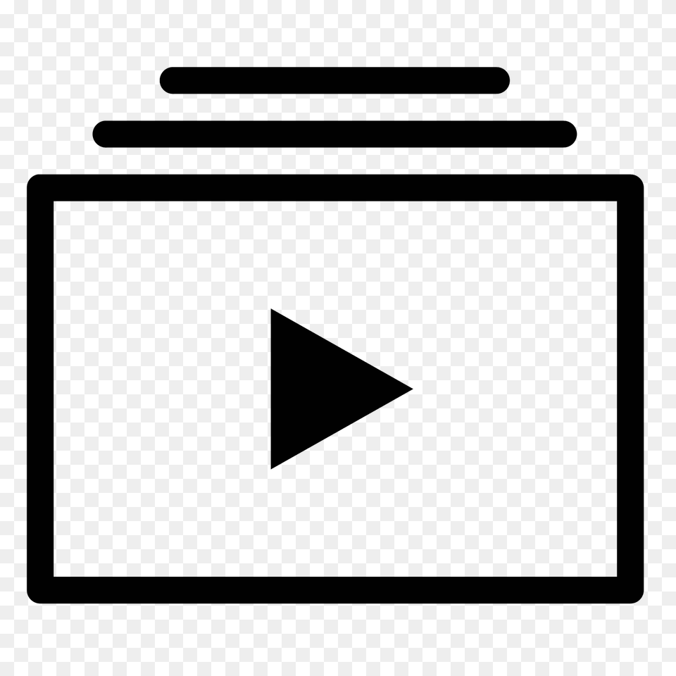 Video Playlist Icon, Gray Free Png Download