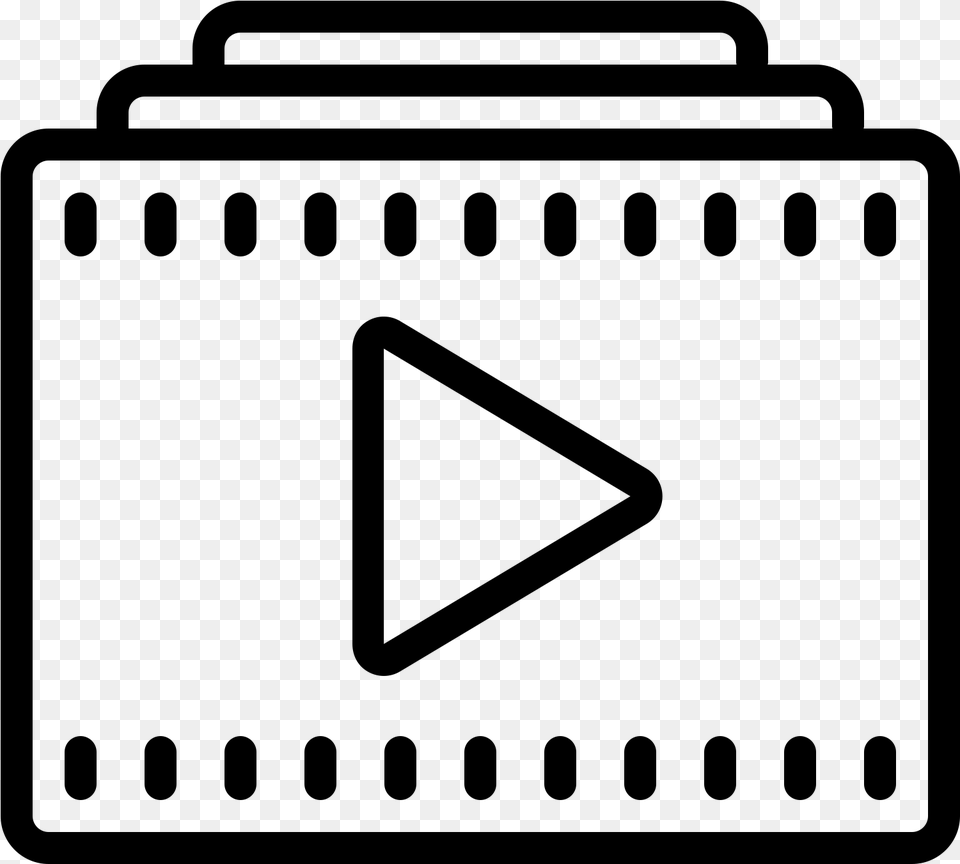 Video Playlist Icon Video Content Icon, Gray Free Png Download