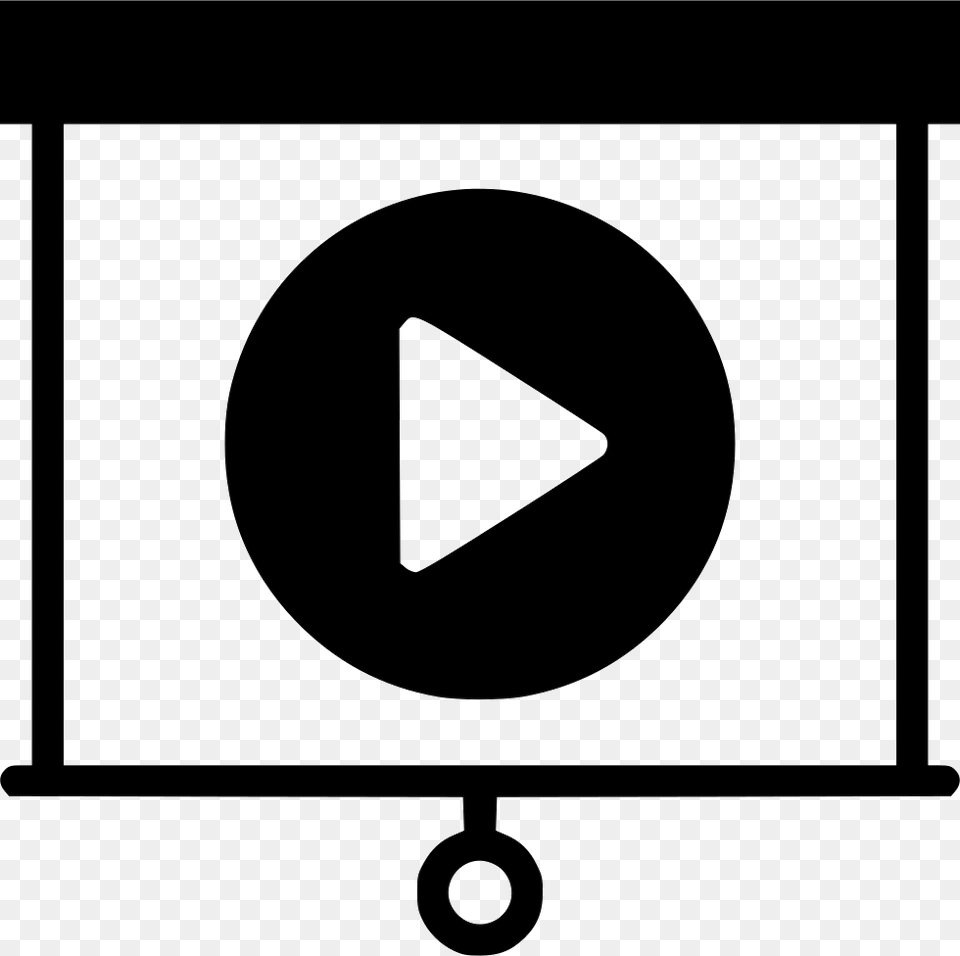 Video Presentation Icon Video Presentation, Sign, Symbol, Triangle Png Image