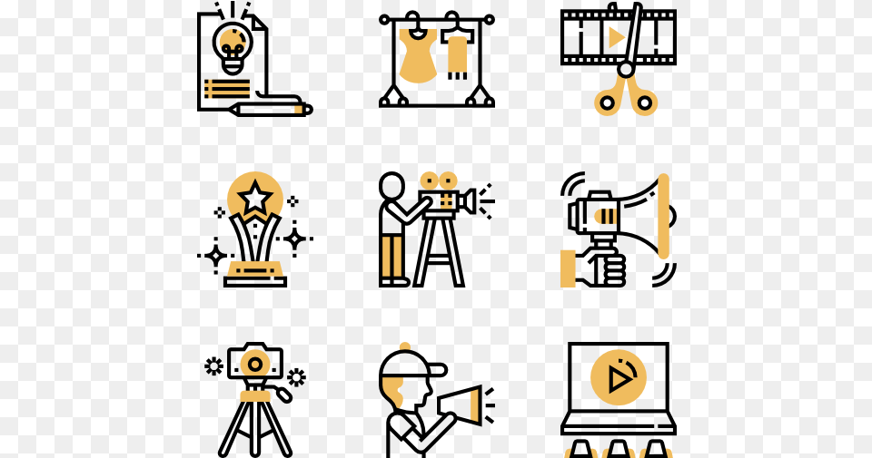 Video Production Icon Pack, Text, Symbol Png Image