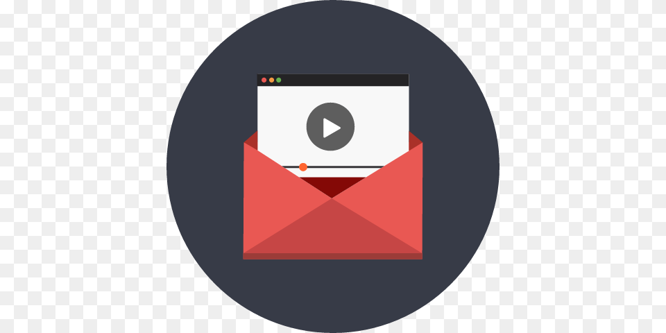 Video Sharing Circle, Envelope, Mail, Disk Free Png Download