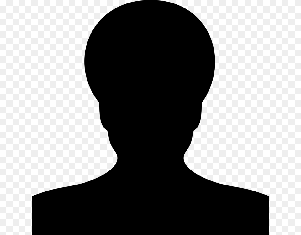 Video Silhouette Face Black And White Person, Gray Free Png Download