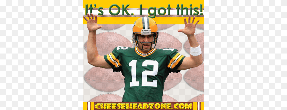 Video Song Tribute To Aaron Rodgers For All The Fans Aaron Rodgers Holding Lombardi Trophy, Helmet, American Football, Football, Person Free Transparent Png