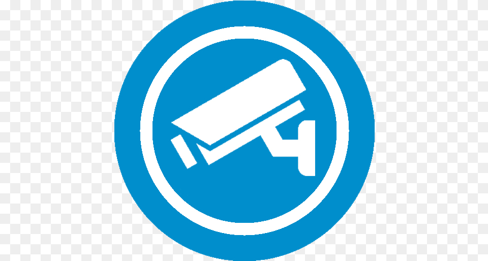 Video Surveillance Camera Icon For Kids Blue Cctv Icon, Sign, Symbol Png Image