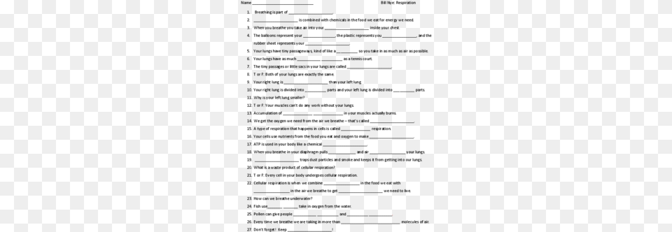 Video Worksheet For Bill Nye Bill Nye Lakes And Ponds Worksheet Answer Key, Lighting Png