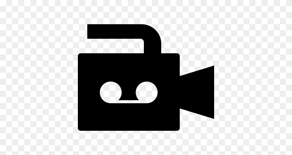 Videocamera Video Camera Icon With And Vector Format, Gray Png Image