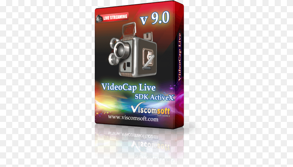 Videocap Live Streaming Sdk Activex Digital Camera, Advertisement, Poster, Electronics, Video Camera Free Png Download