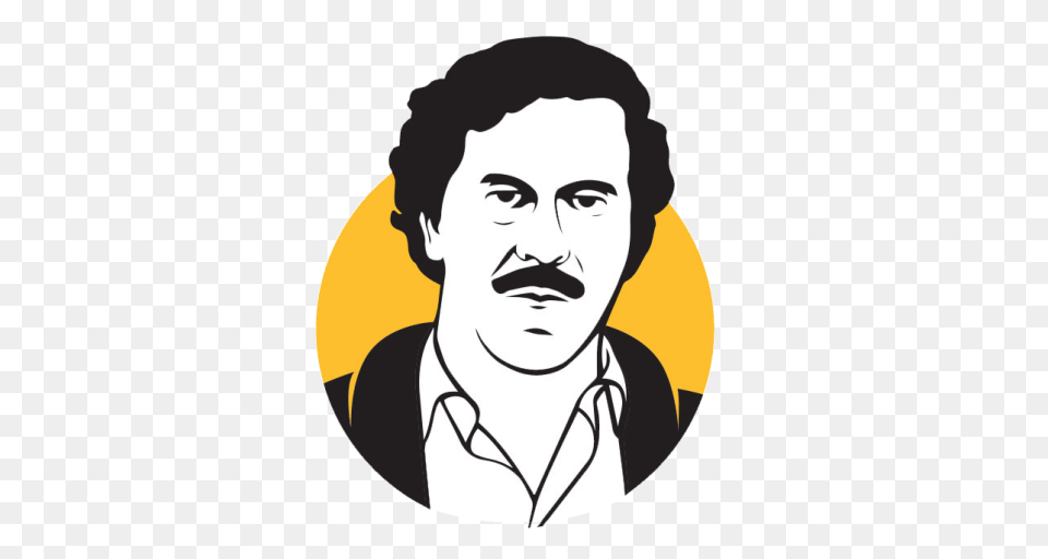 Videogalerie Bar Pablo Escobar, Stencil, Photography, Portrait, Person Png