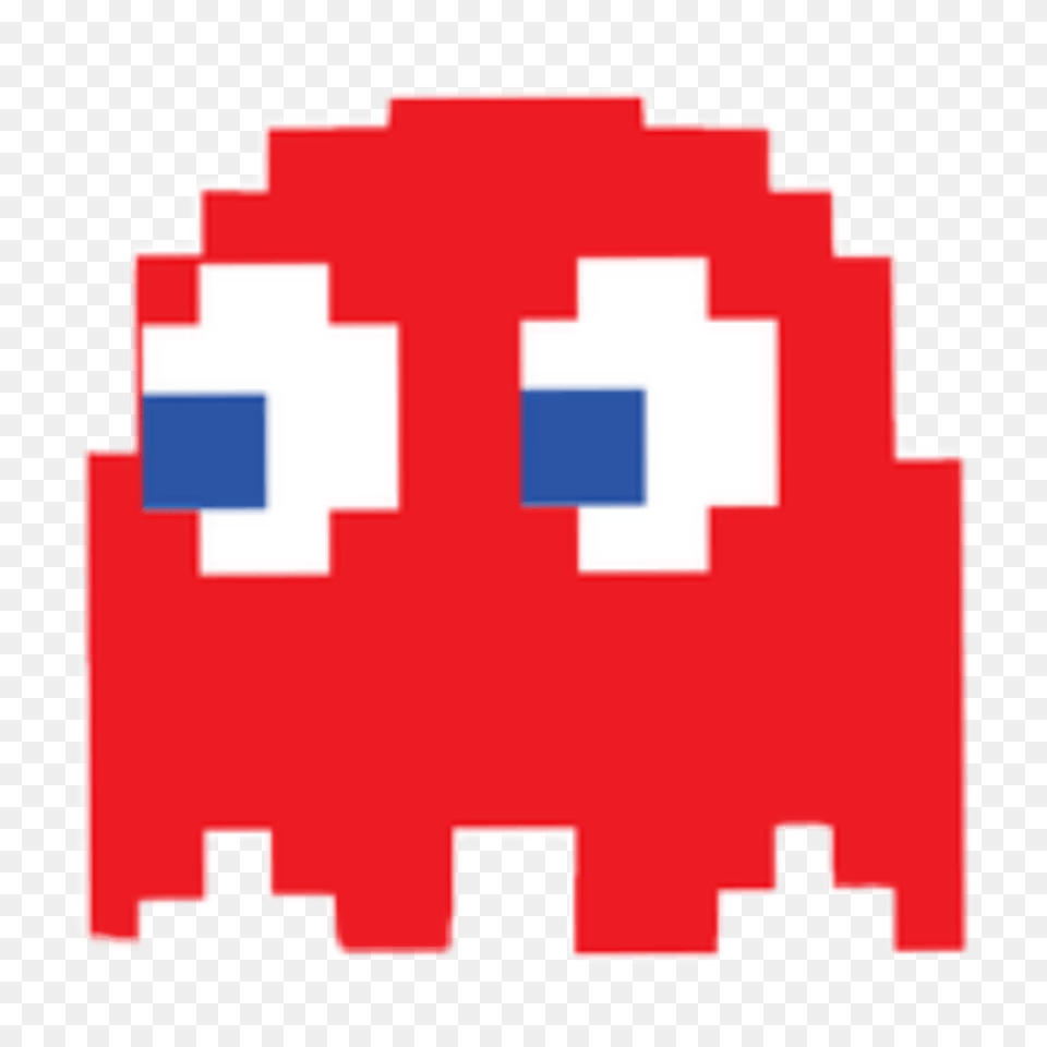 Videogame Pacman Ghost Red Pixel Pixelated, First Aid Free Png Download
