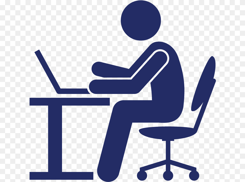 Videos Office Worker Icon Blue Office Worker Icon, Person, Sitting, Reading, Conversation Png
