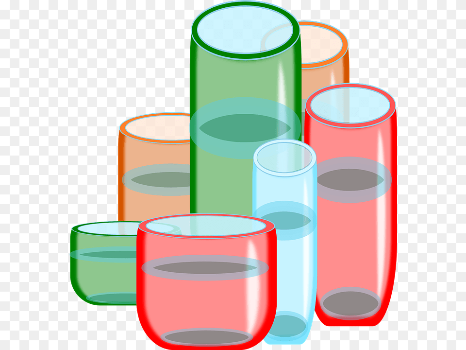 Vidrio El Agua Beber Burbuja Transparente Color Water, Cylinder, Glass, Plastic, Jar Free Transparent Png