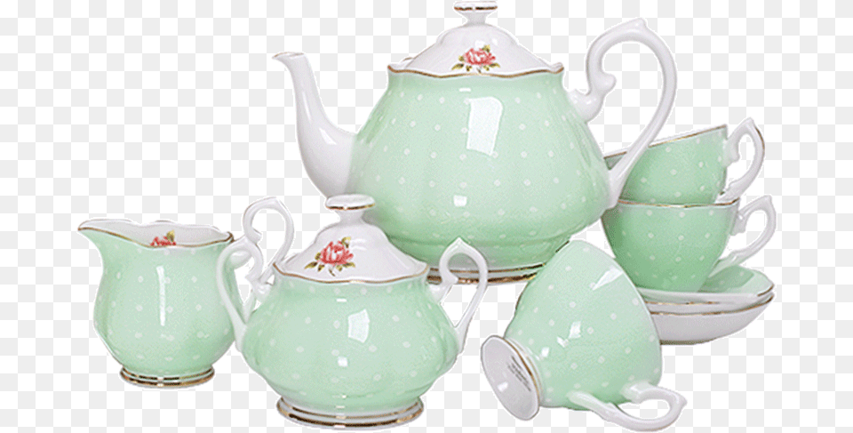 Vidsel Bone China Coffee Cup Set European Coffee Set Teapot, Art, Cookware, Porcelain, Pot Free Transparent Png
