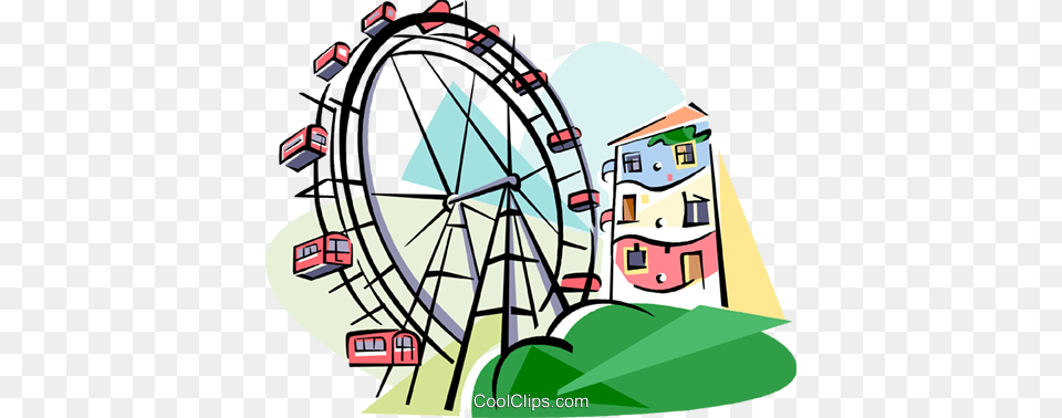 Vienna Ferris Wheel Austria Royalty Free Vector Clip Art, Fun, Amusement Park, Ferris Wheel, Device Png Image