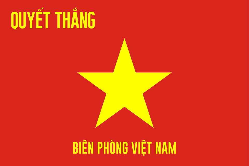 Vietnam Border Defense Force Flag Clipart, Star Symbol, Symbol Png Image