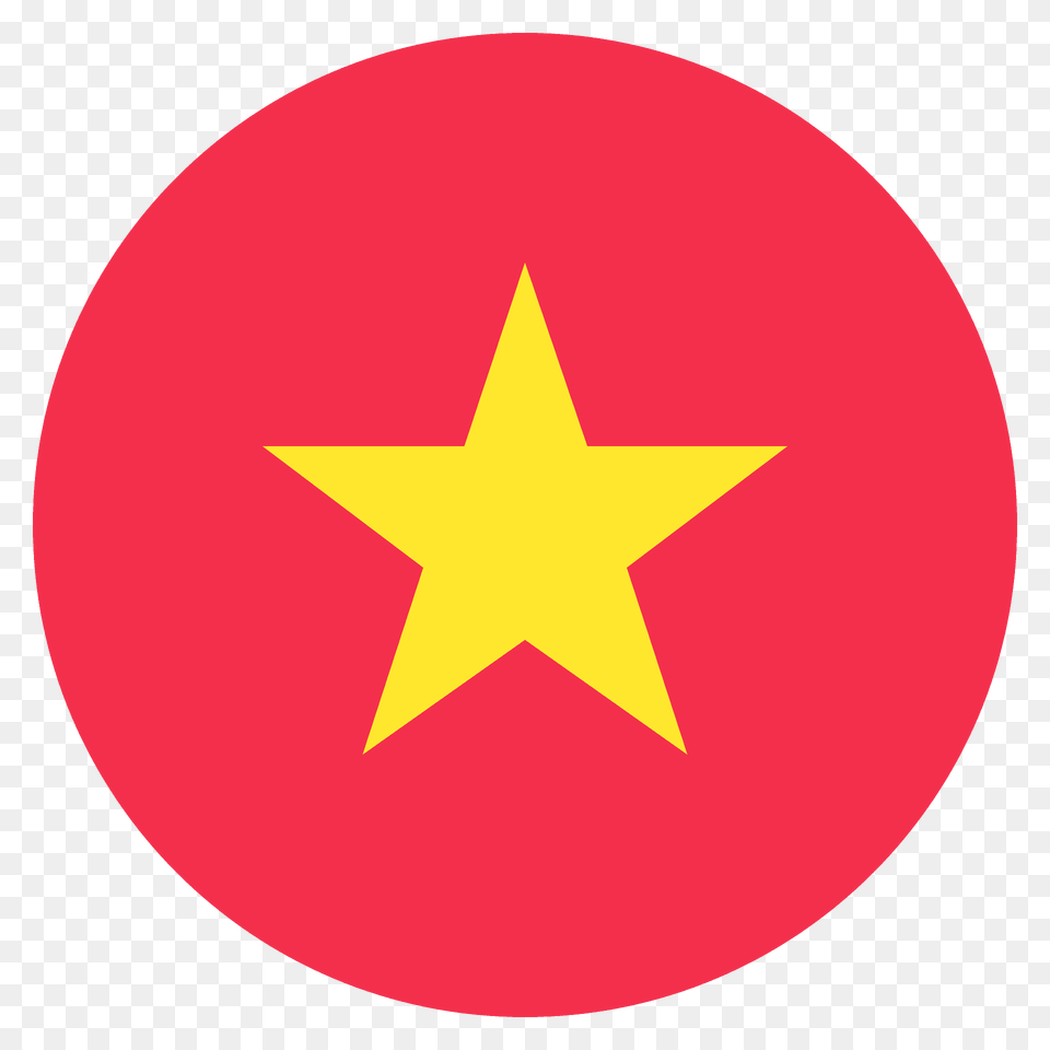 Vietnam Flag Emoji Clipart, Star Symbol, Symbol Png