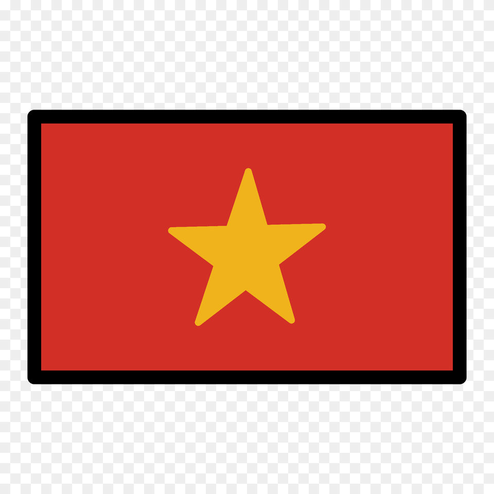 Vietnam Flag Emoji Clipart, Star Symbol, Symbol Free Png