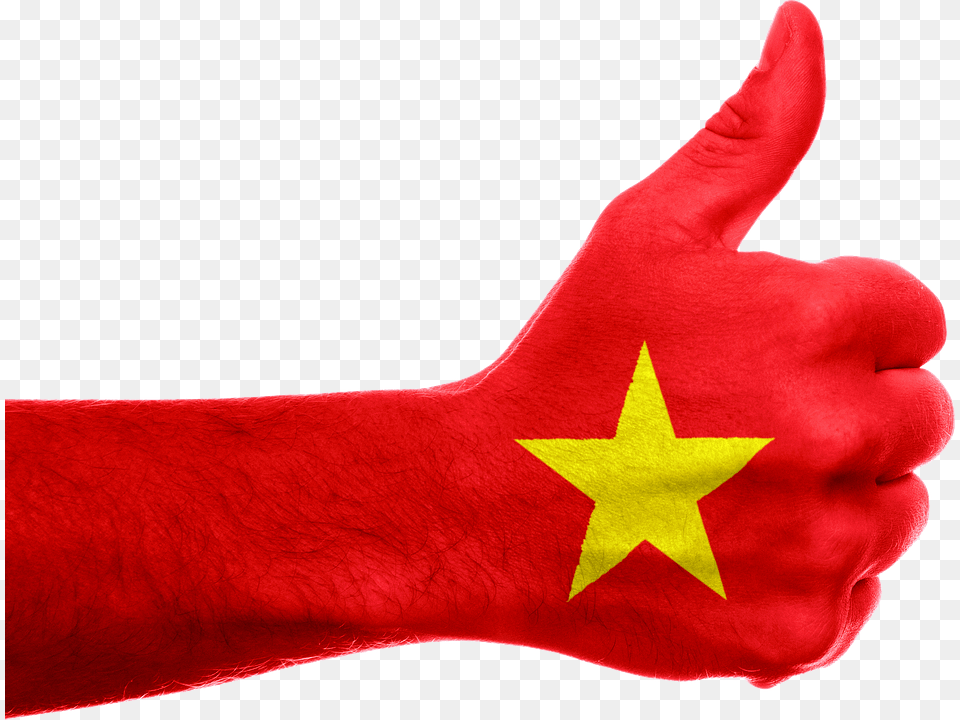 Vietnam Flag Transparent Background, Clothing, Glove, Body Part, Hand Free Png Download