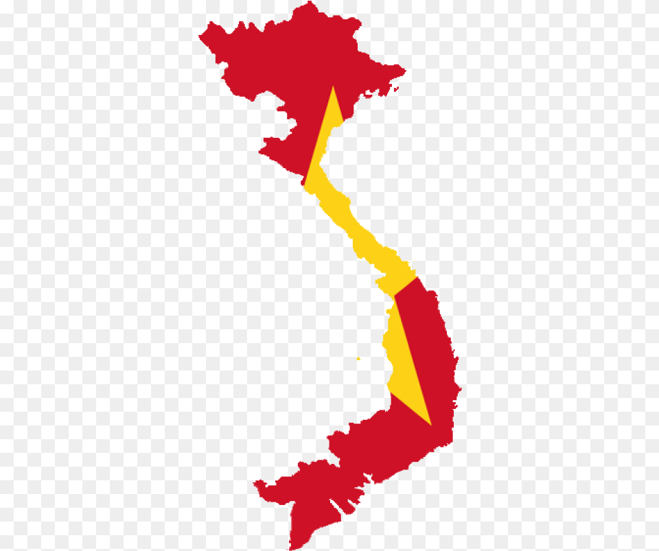Vietnam Map Flag, Land, Mountain, Nature, Outdoors Free Transparent Png
