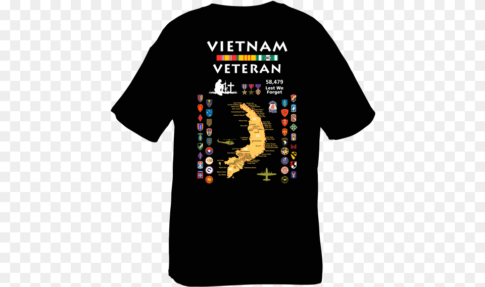 Vietnam Map With Cities Tee Custom Design By Shadow Graphic Design, Clothing, T-shirt, Light, Traffic Light Free Png