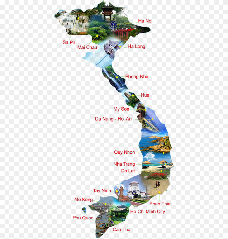 Vietnam Tourist Map 1 Vietnam Tourist Map, Water, Sea, Plot, Outdoors Free Png