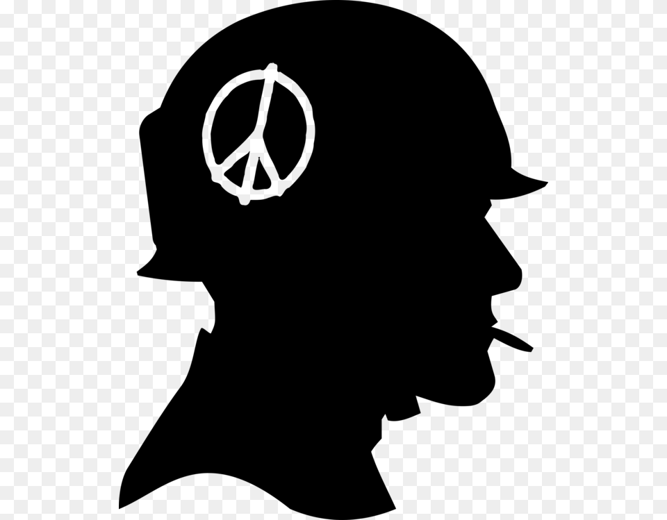 Vietnam War Silhouette Soldier Military, Gray Free Png