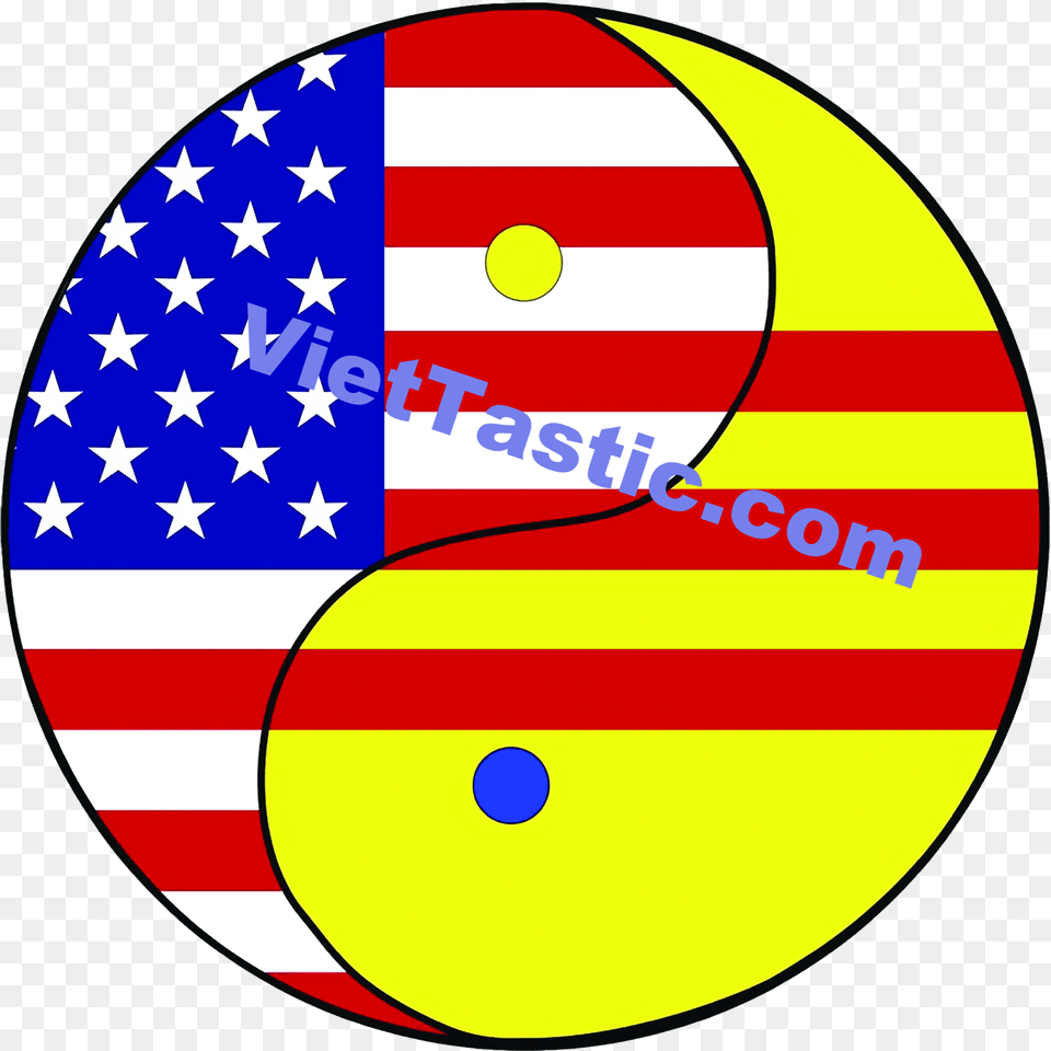 Vietnamese American Flag Yin Yang Design Black Mug United States Flag Round, American Flag, Symbol, Text Png