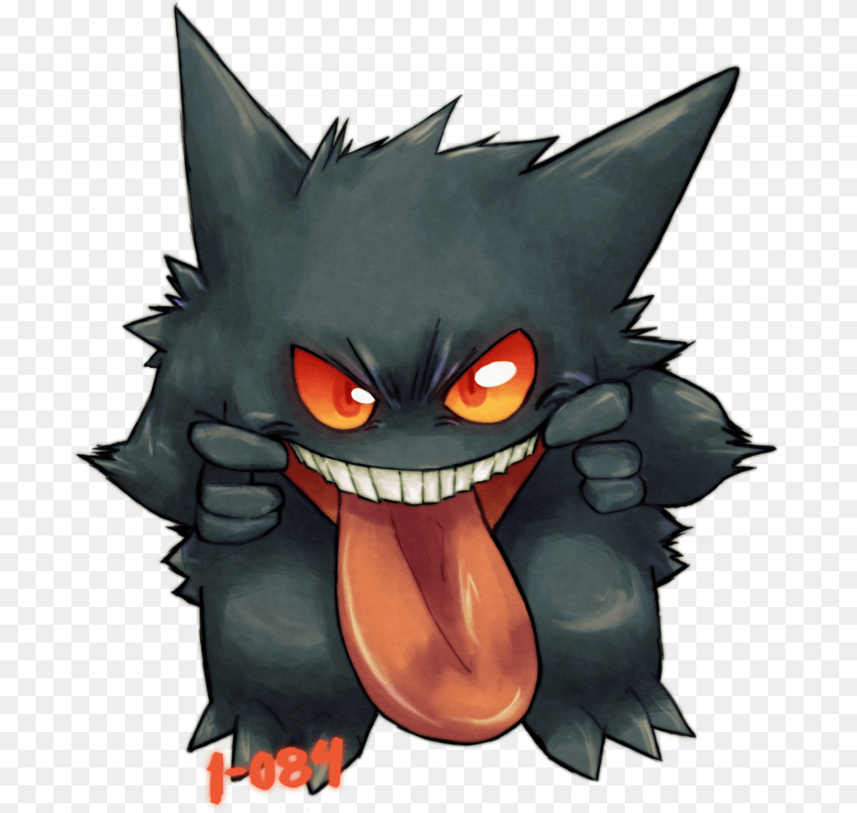 View 094 Gengar By 1 084 D6k4mtn Cartoon, Person, Electronics, Hardware, Animal Free Transparent Png