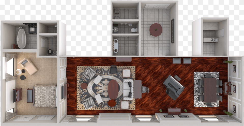 View 3d Floor Plans Suite, Indoors, Interior Design, Architecture, Building Png