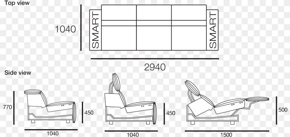 View All Configurations Sofa Drawing From Side, Furniture, Text Png Image