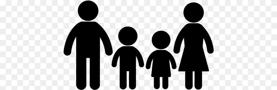 View All Images 1 Stick Figure Family, Gray Free Png