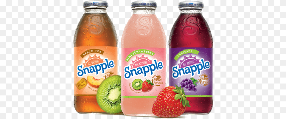 View All Products Snapple Grapeade Juice Drink 16 Fl Oz Bottle, Beverage, Food, Ketchup, Fruit Png Image