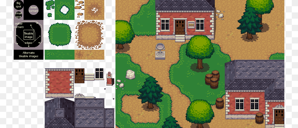 View Attachment On The Top Left Corner The Tileset Orthographic Tiles, Neighborhood, Grass, Plant, Vegetation Png