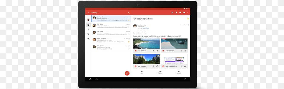 View Attachments Instantly Ease Amp Simplicity Of Gmail Available Across Devices, Computer, Electronics, Tablet Computer, Computer Hardware Png