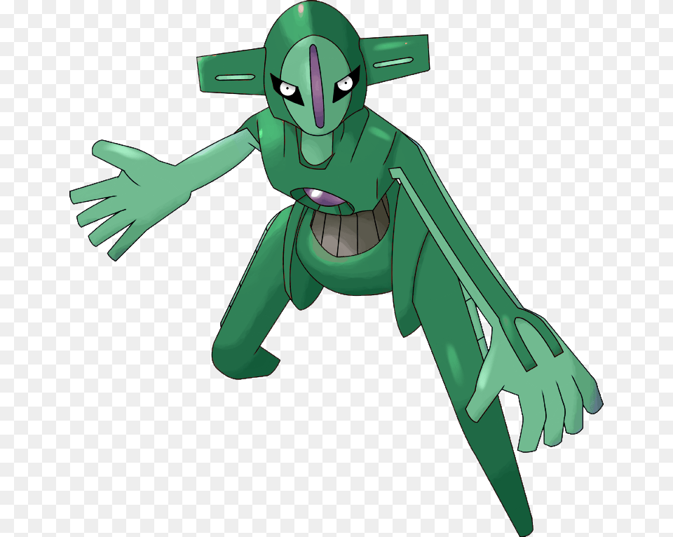 View Deoxys Cartoon, Green, Alien, Baby, Person Free Png