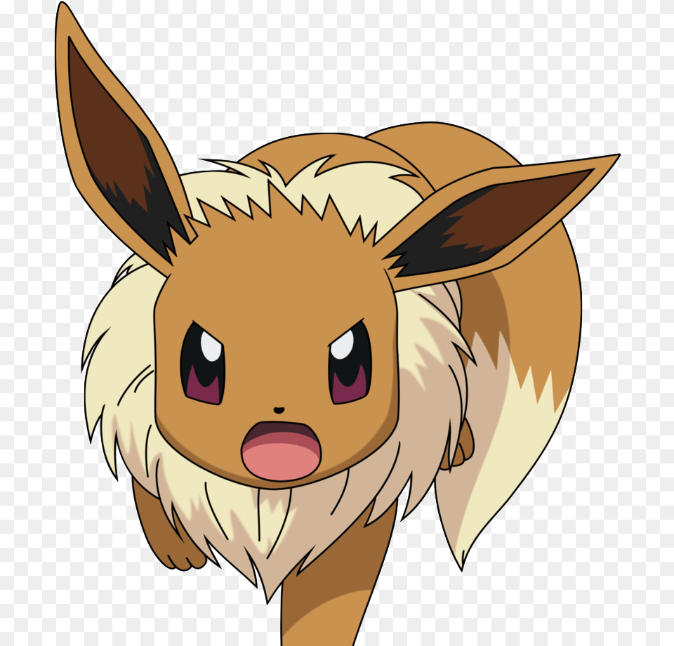 View Eevee Leak Megas Angry Eevee, Baby, Person, Face, Head Free Transparent Png